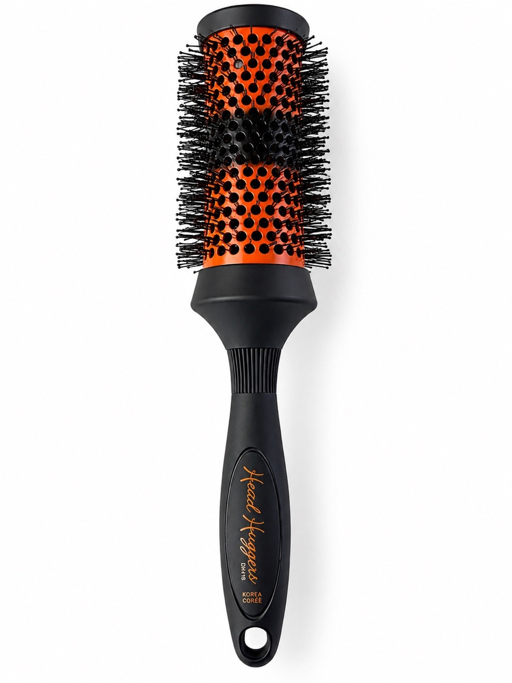 Head Hugger Round Thermal Brush in Black & Orange